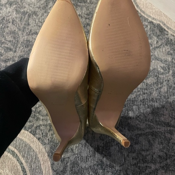 Primark gold foil  heels size 9 - Picture 5 of 6